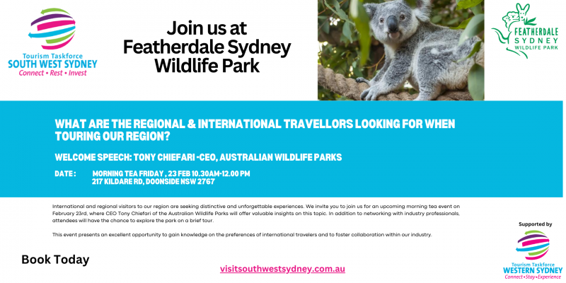 Join us at Featherdale Wildlife 2160